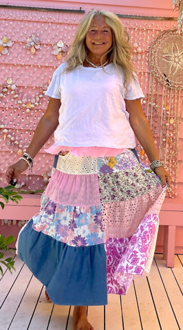 Vintage Flannie Gypsy Holly Hobbie Skirt