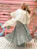 Spring Gypsy Flamenco Wrap Skirt