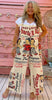Vintage Gypsy Flour Sack Overalls