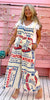 Vintage Gypsy Flour Sack Overalls