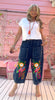 Summer Gypsy Embroidered 3/4 Pants