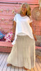 Linen Gypsy Tiered Skirt