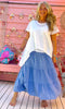 Linen Gypsy Tiered Skirt