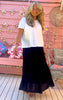 Linen Gypsy Tiered Skirt