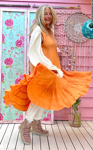 Spring Gypsy Petticoat Dress