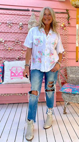 Vintage Gypsy Heirloom - Short Sleeved Shirt