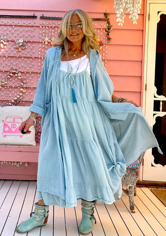 Sky Gypsy Hoodie Duster